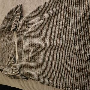 Striped Knit 2 Pieces Skirt And Top